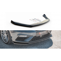 Накладка сплиттер на передний бампер Вар2 на Seat III Cupra / FR рестайл